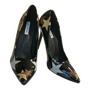Cape Robbin Women's Star-Embellished Black Heels